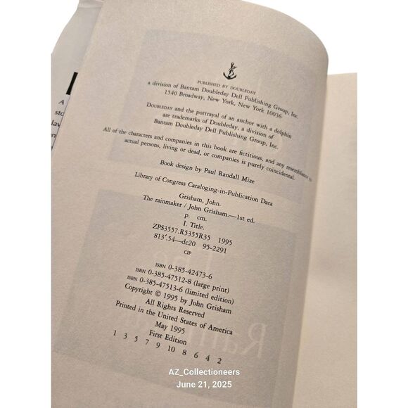 The rainmaker by John Grisham - doubleday - isbn 0385424736 - Picture 3 of 7